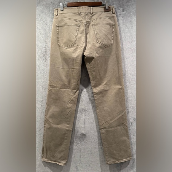 Peter Millar Signature Sateen Golf Pants Mens Size 32x31 Khaki 5 Pocket Chino - Picture 8 of 11